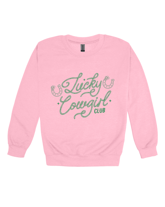 Lucky Cowgirl Club Adult Sweatshirt