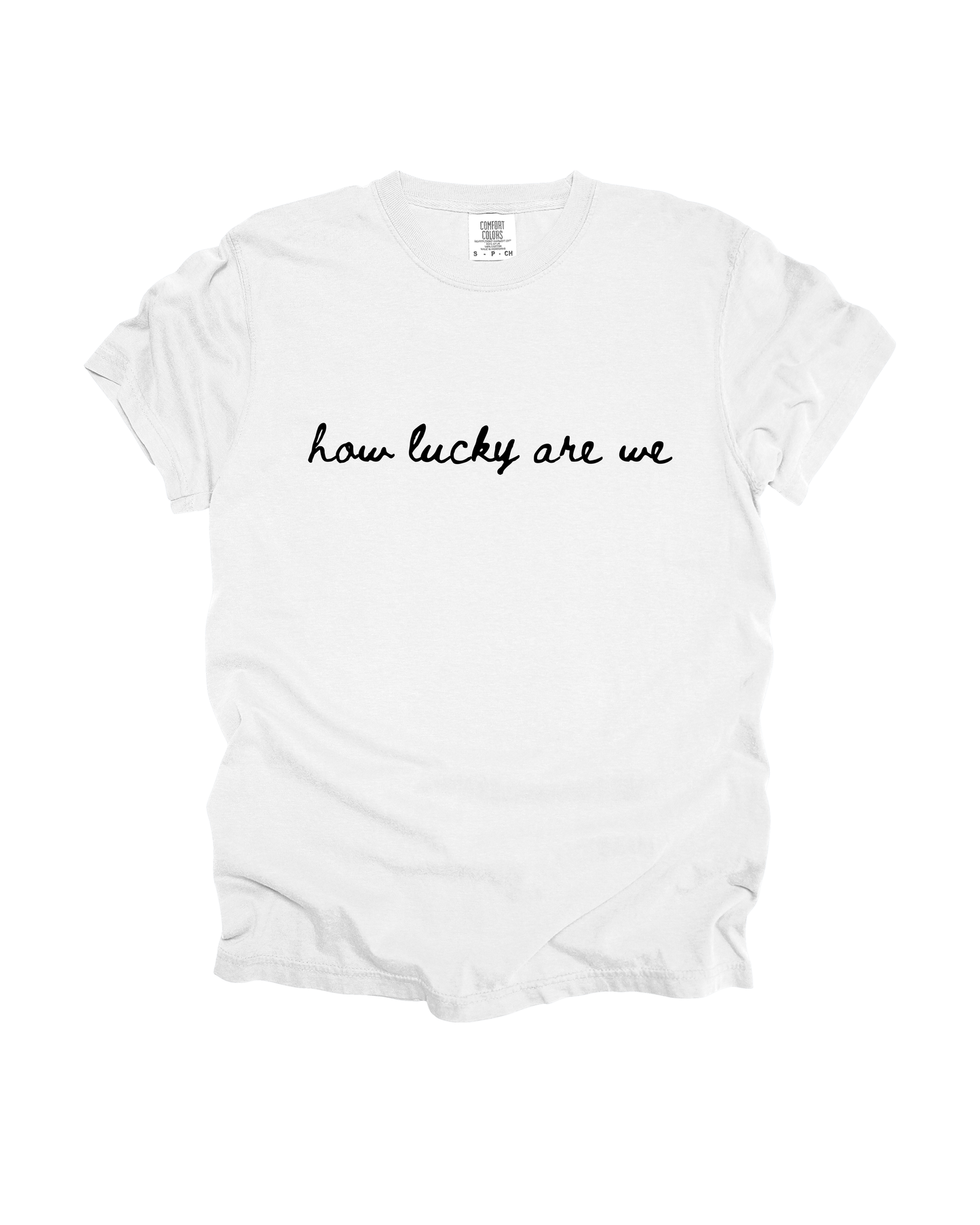 How Lucky Are We Adult Tee