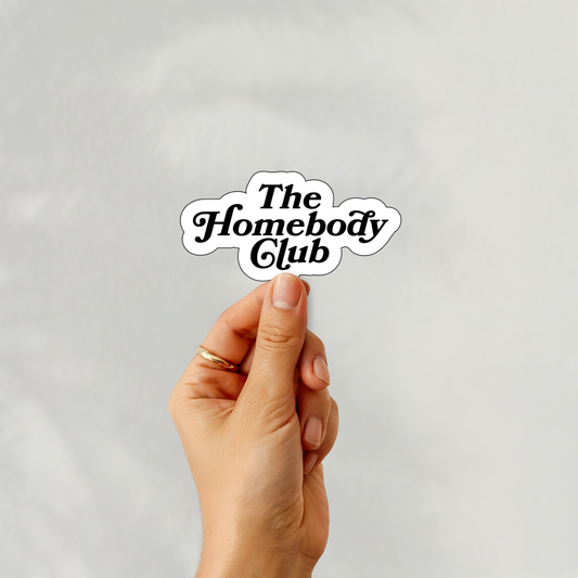 The Homebody Club Vinyl Sticker