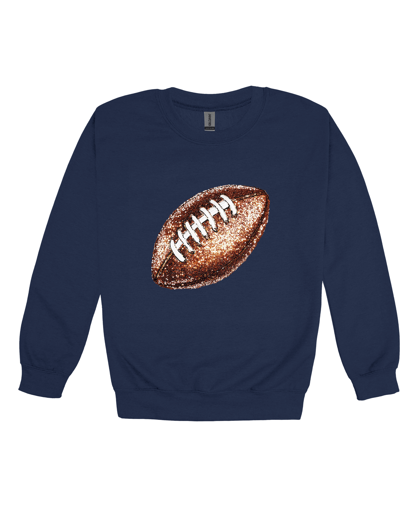Sequin Football Youth Sweatshirt