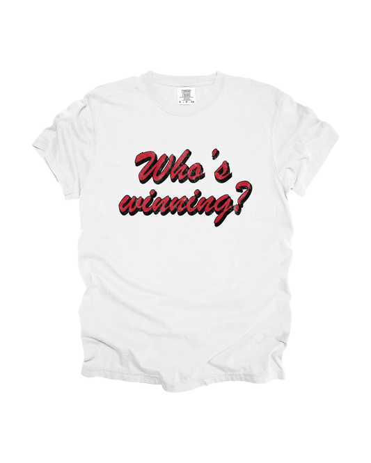 Who's Winning Adult Tee