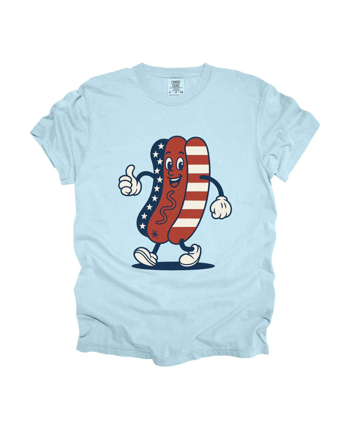 Patriotic Hot Dog Adult Tee