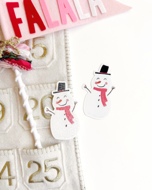 Christmas Snowman Vinyl Sticker