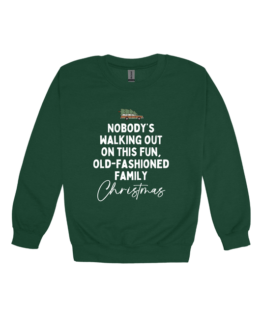 Old-Fashioned Family Christmas Adult Sweatshirt