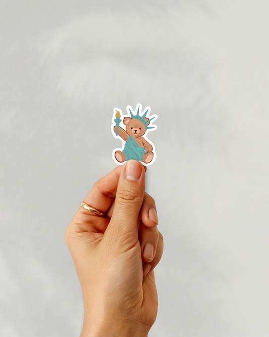 Liberty Bear Vinyl Sticker