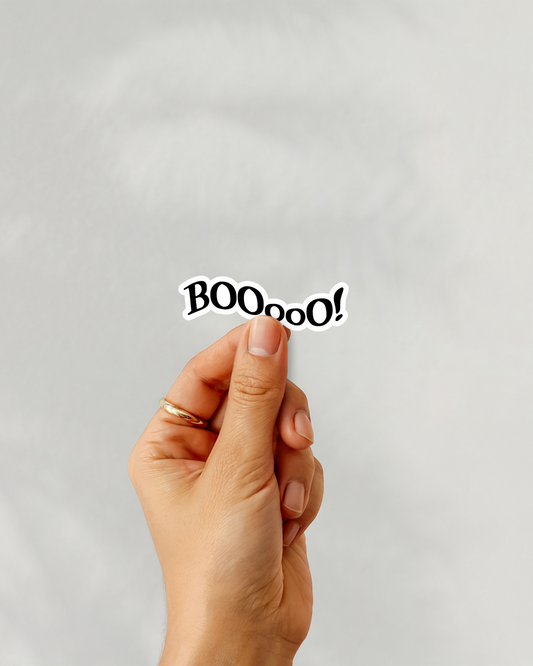 BOOooO! Vinyl Sticker