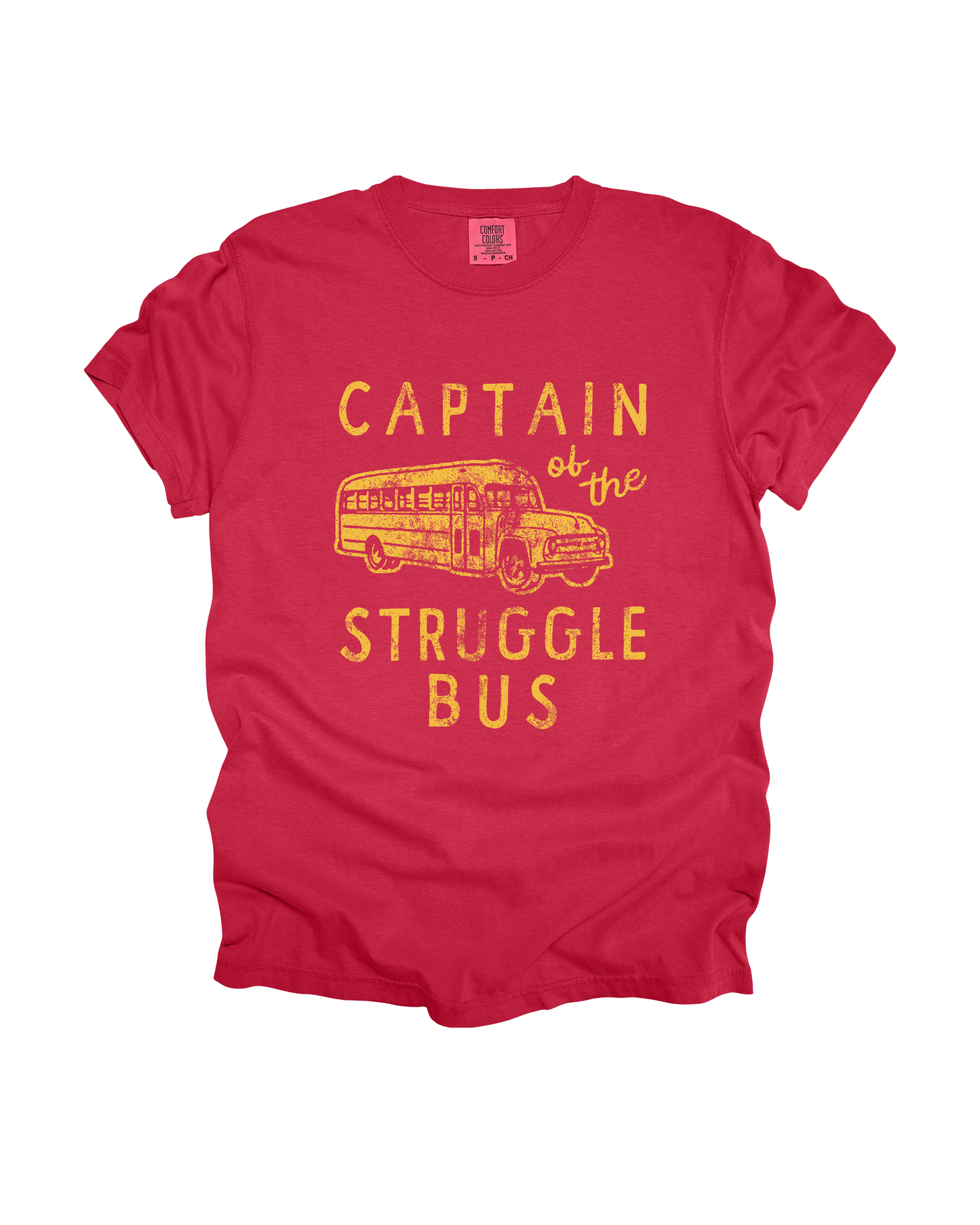 Captain Of The Struggle Bus Adult Tee
