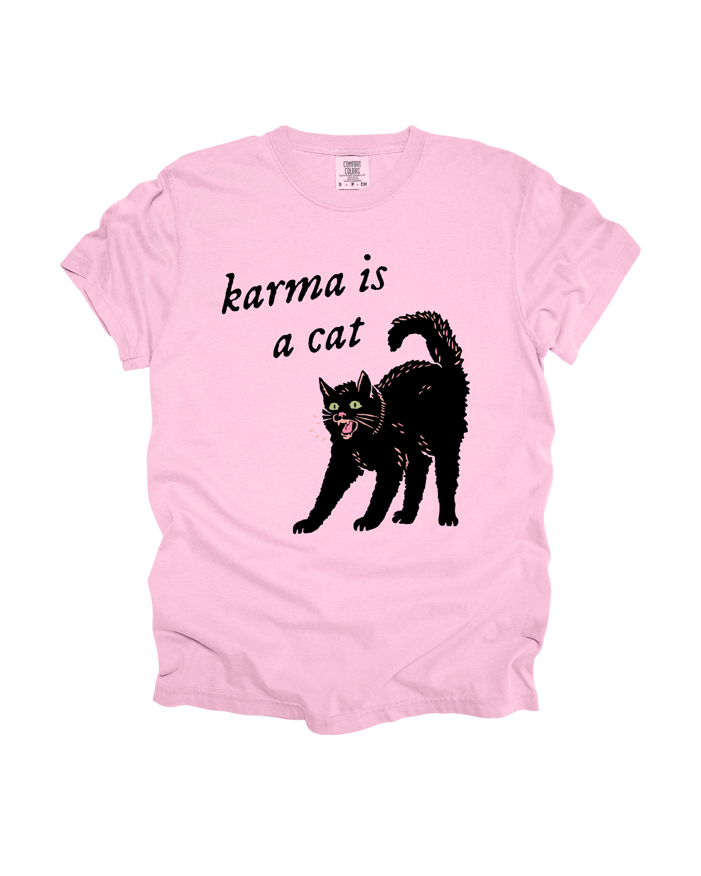 Karma Is A Cat Adult Tee