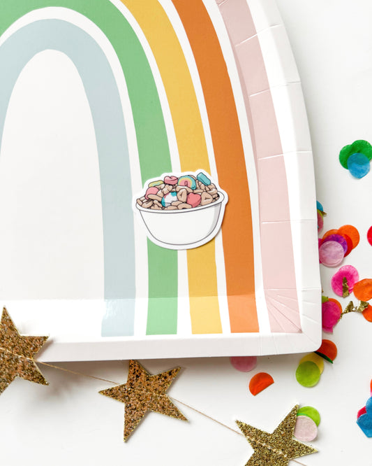 Lucky Charm Cereal Bowl Vinyl Sticker