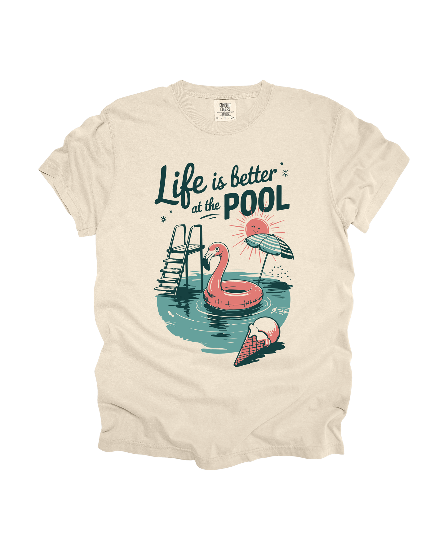 Life Is Better At The Pool Adult Tee