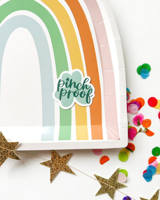 Shamrock Pinch Proof Vinyl Sticker