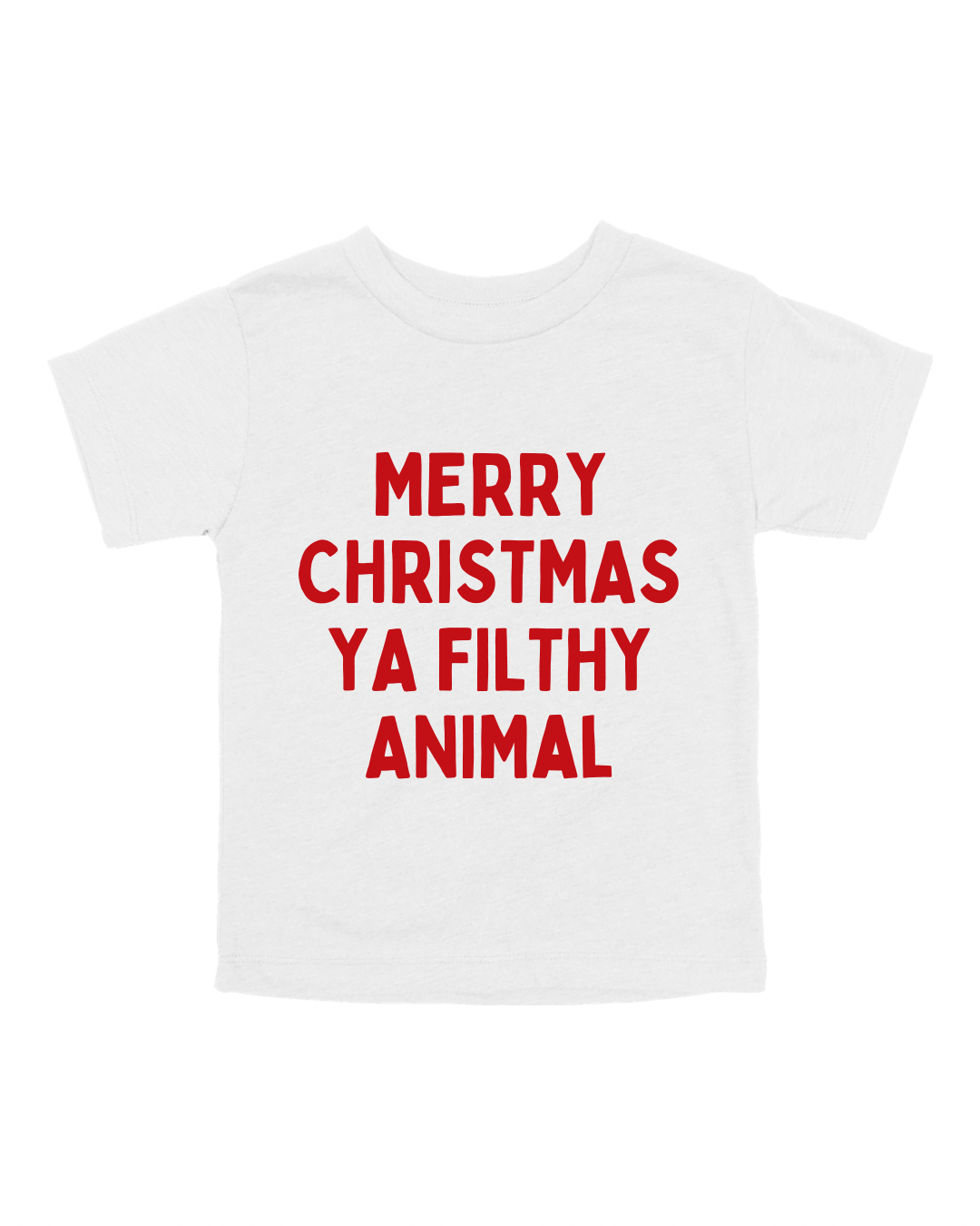 Merry Christmas Ya Filthy Animal Youth Tee