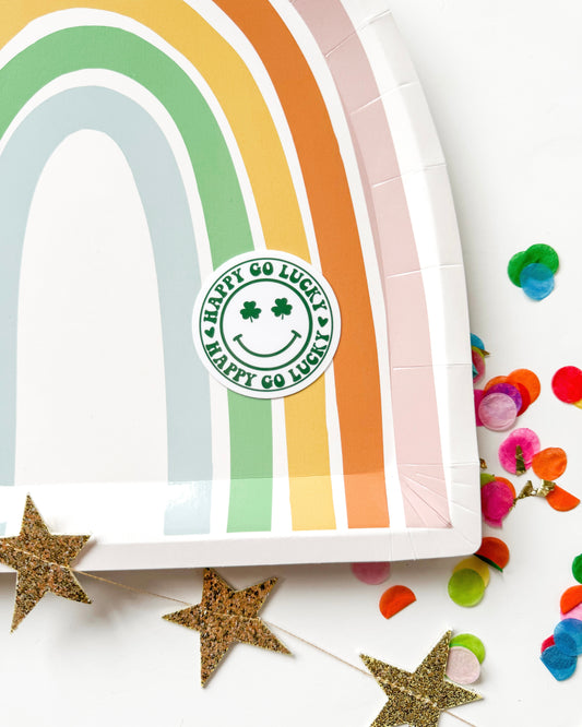 Happy Go Lucky Vinyl Sticker