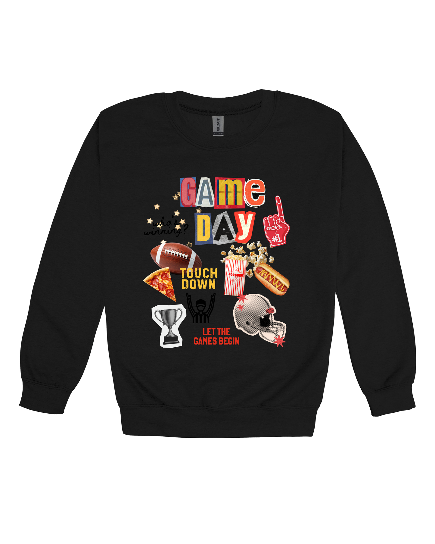 Game Day Collage Adult Sweatshirt