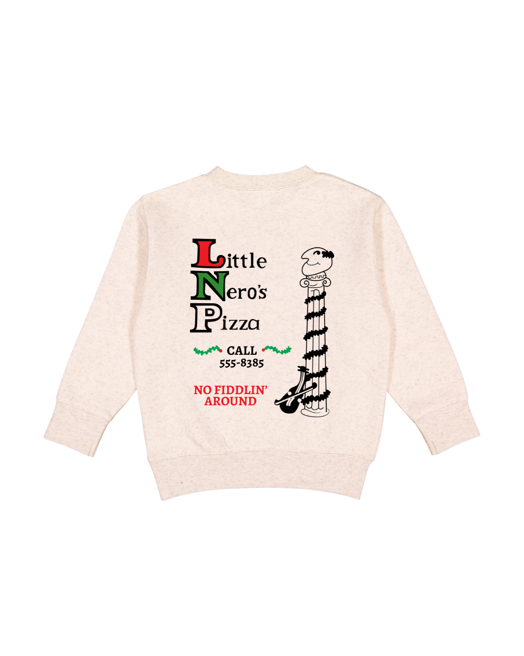 Little Nero’s Pizza Toddler Sweatshirt