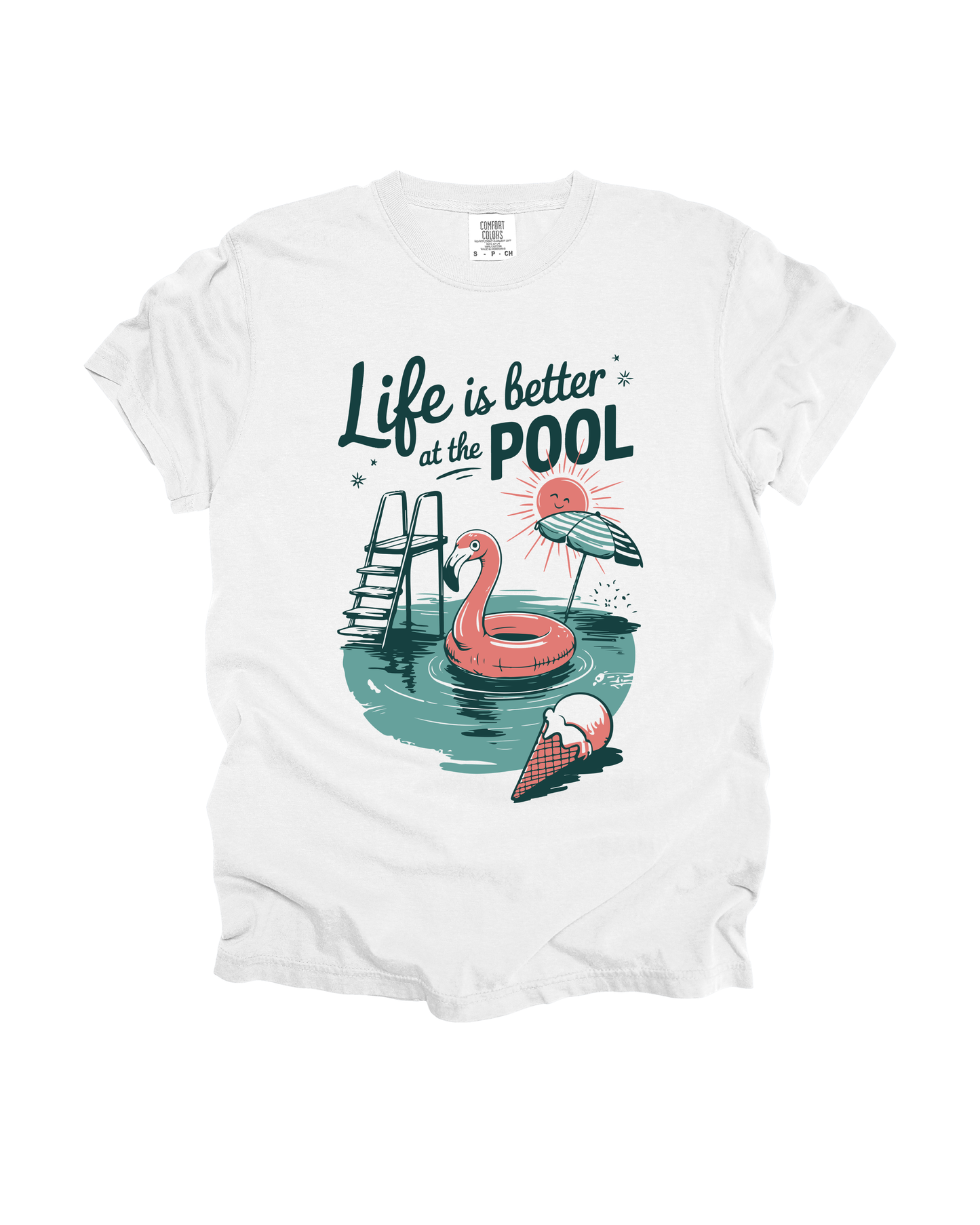 Life Is Better At The Pool Adult Tee