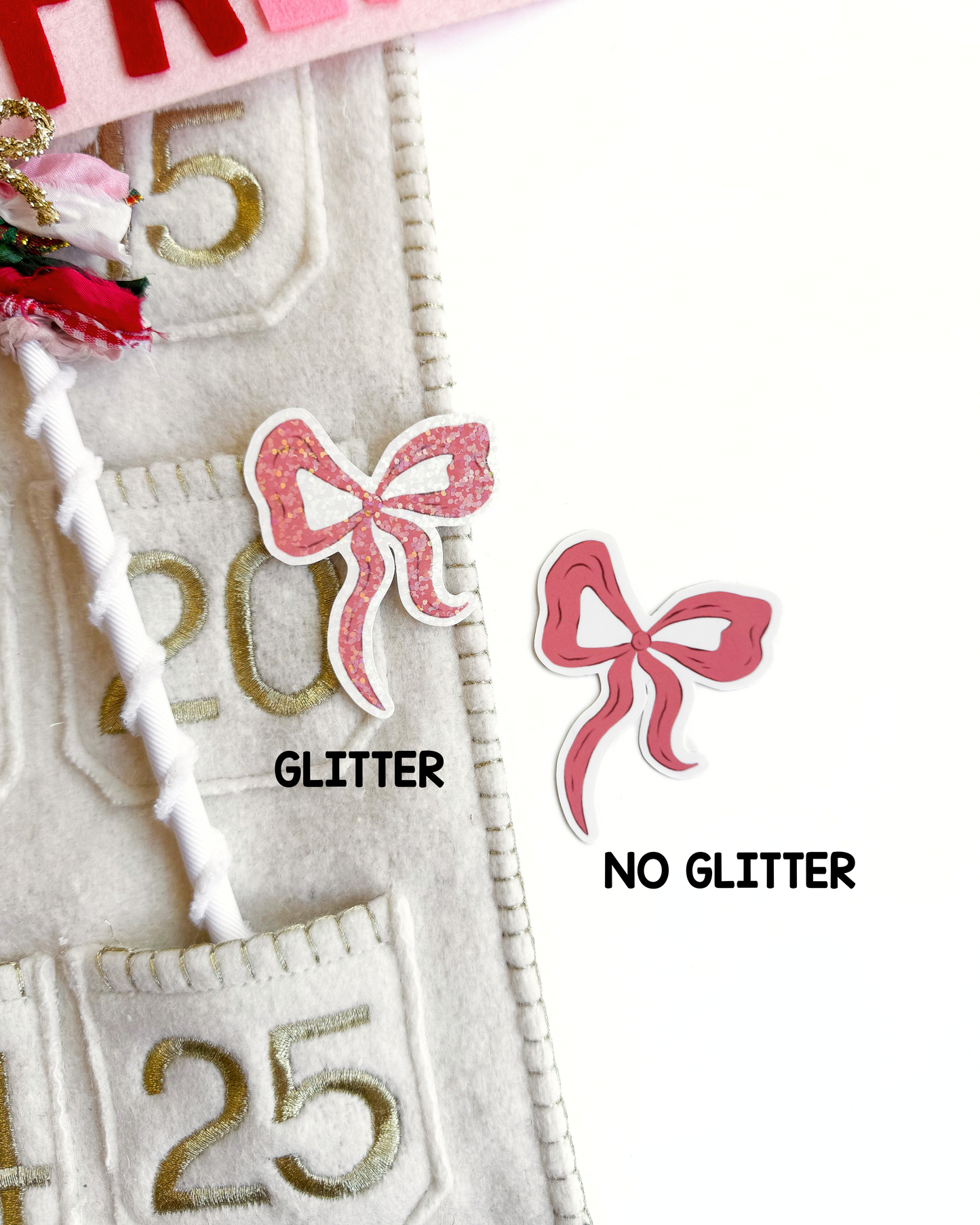 Vintage Christmas Icicles Vinyl Sticker