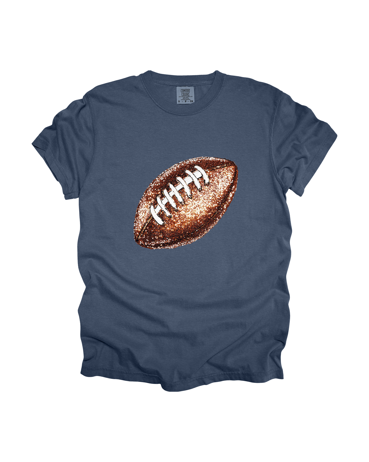 Sequin Football Adult Tee