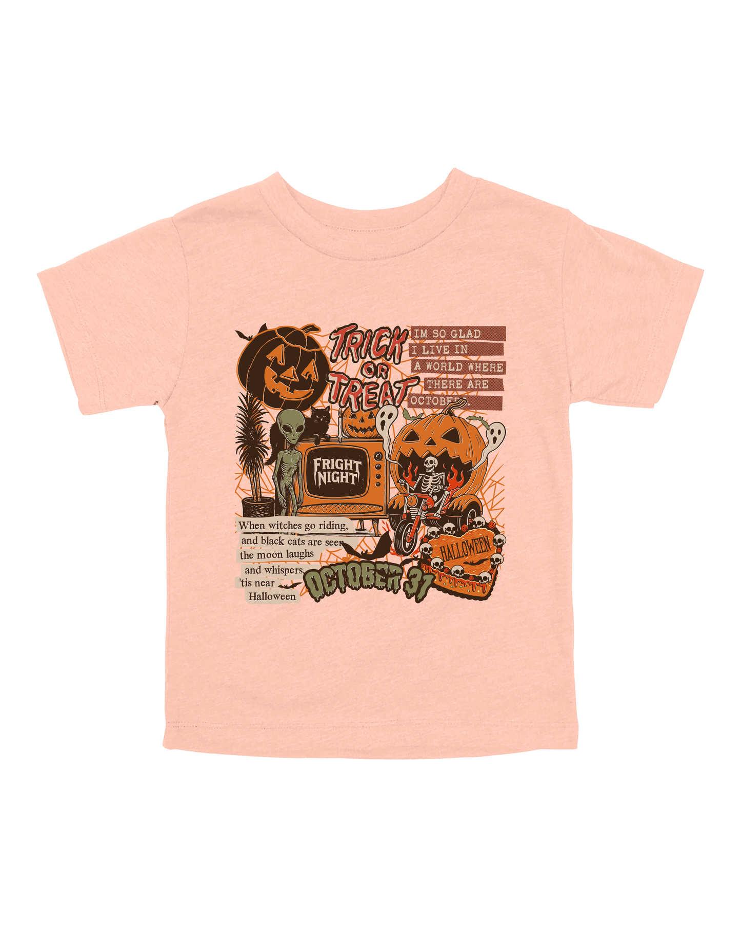 Vintage Halloween Collage Youth Tee
