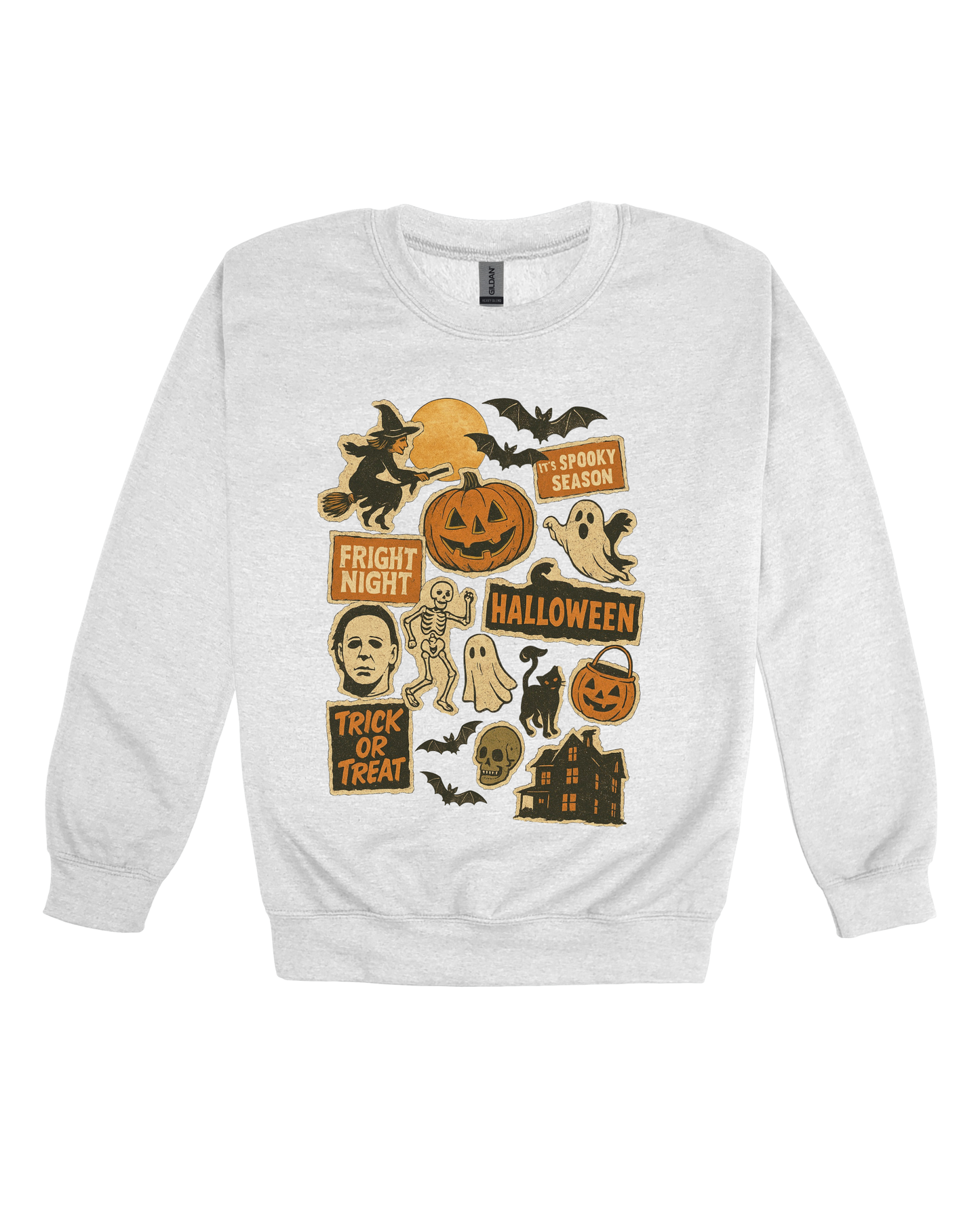 Vintage Halloween Charms Adult Sweatshirt
