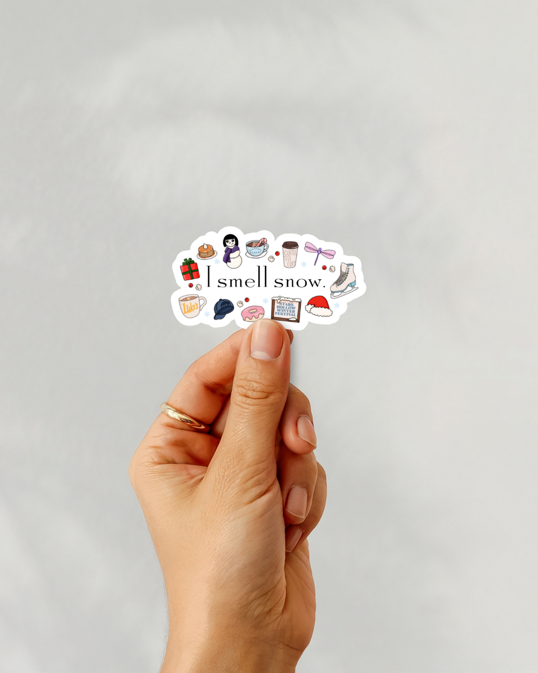 Gilmore Girls I Smell Snow Vinyl Sticker