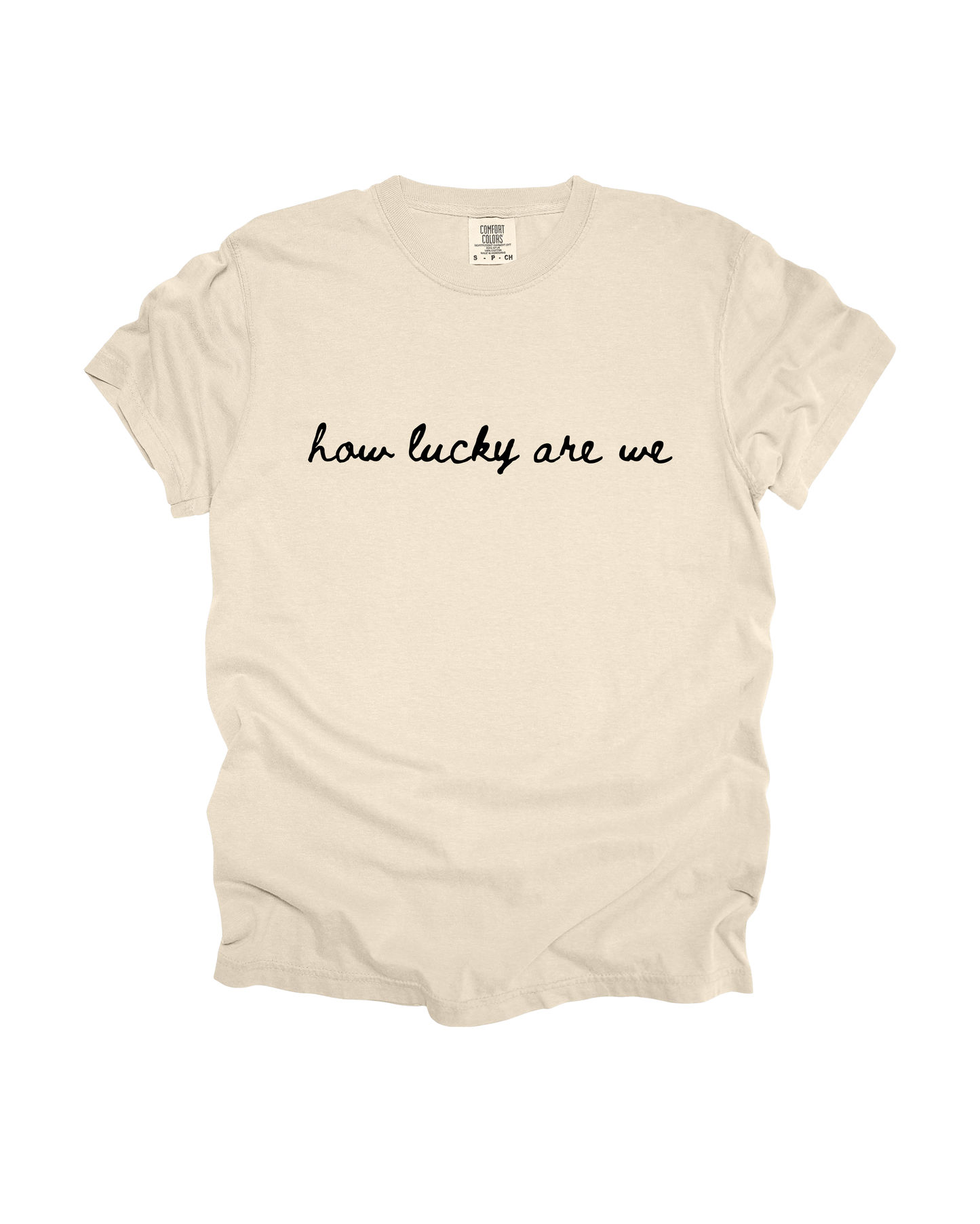 How Lucky Are We Adult Tee