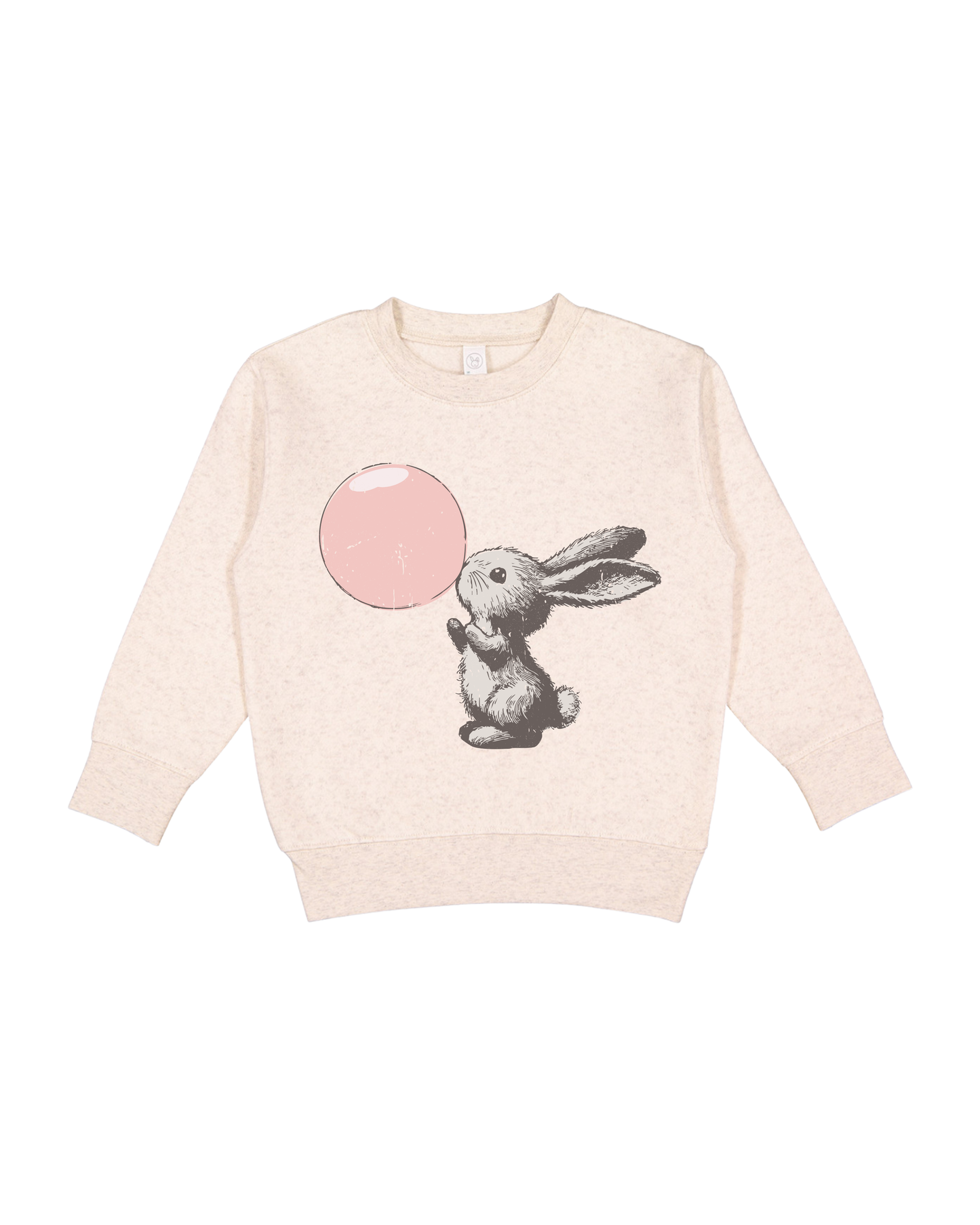 Bubblegum Bunny Toddler Sweatshirt