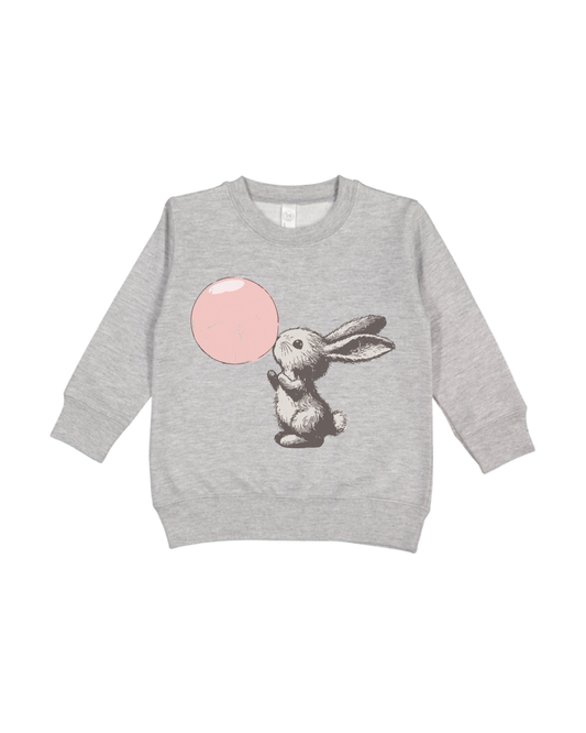 Bubblegum Bunny Toddler Sweatshirt