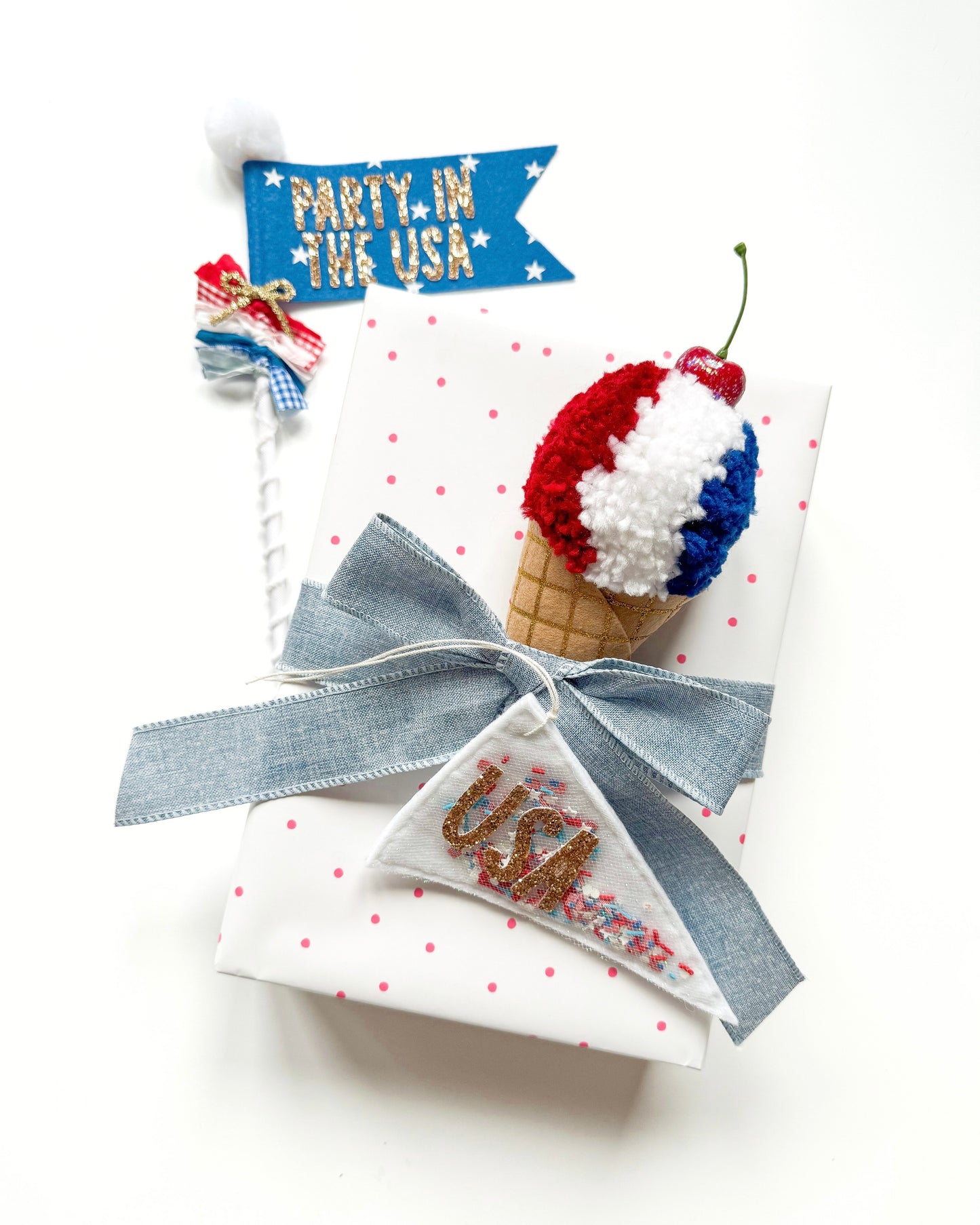 Confetti Pennant Gift Tag