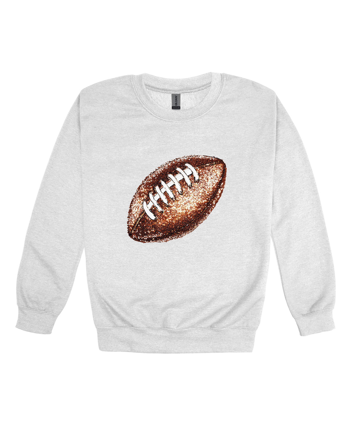 Sequin Football Adult Sweatshirt