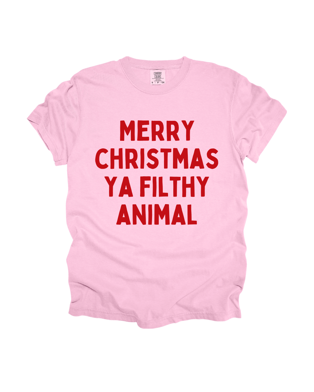 Merry Christmas Ya Filthy Animal Adult Tee