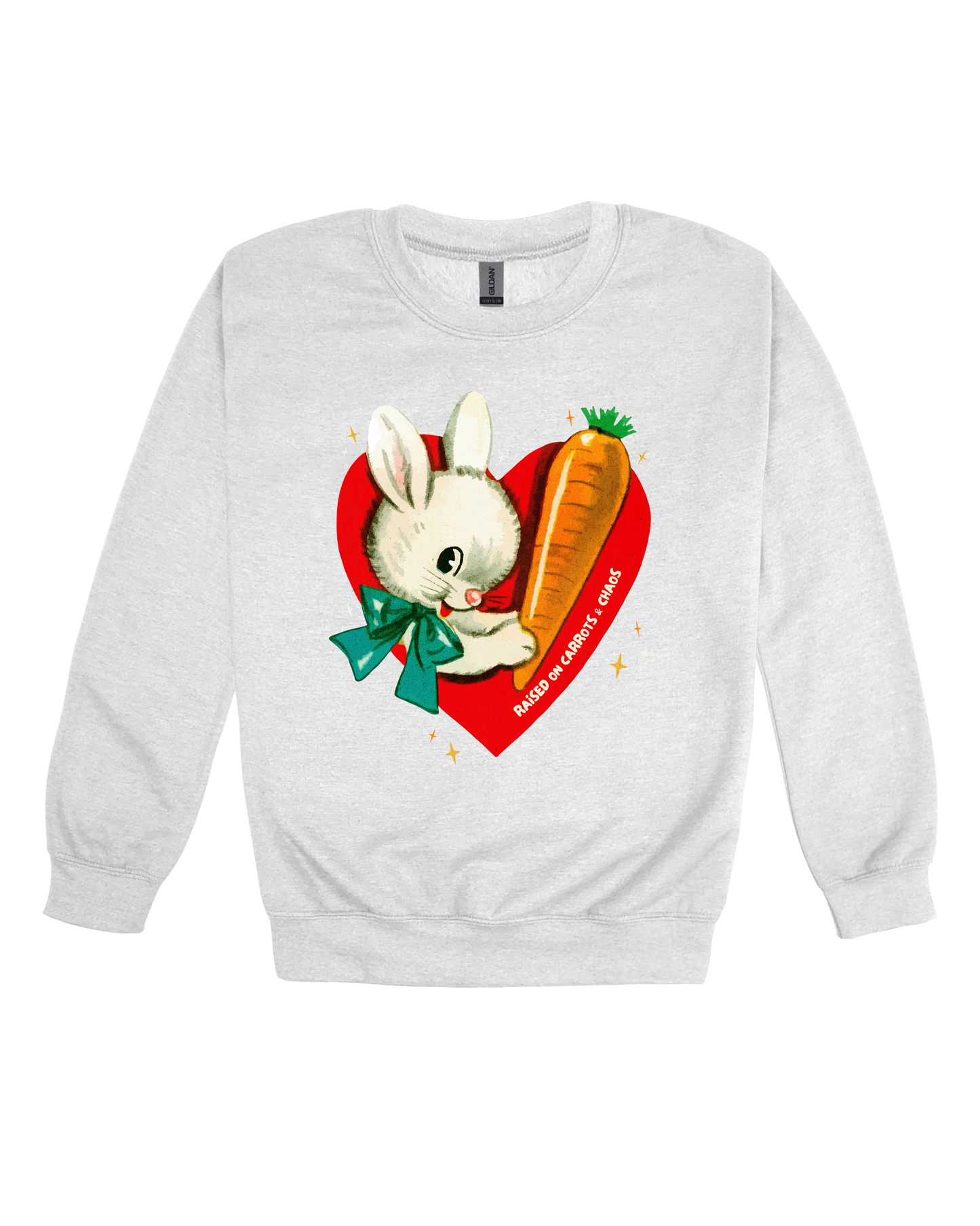 Raised On Carrots & Chaos Adult Sweatshirt