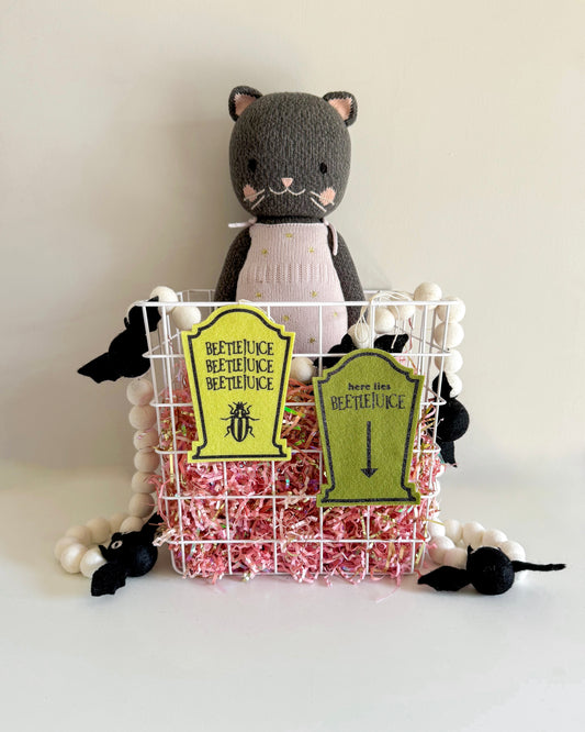 Beetlejuice Tombstone Tag
