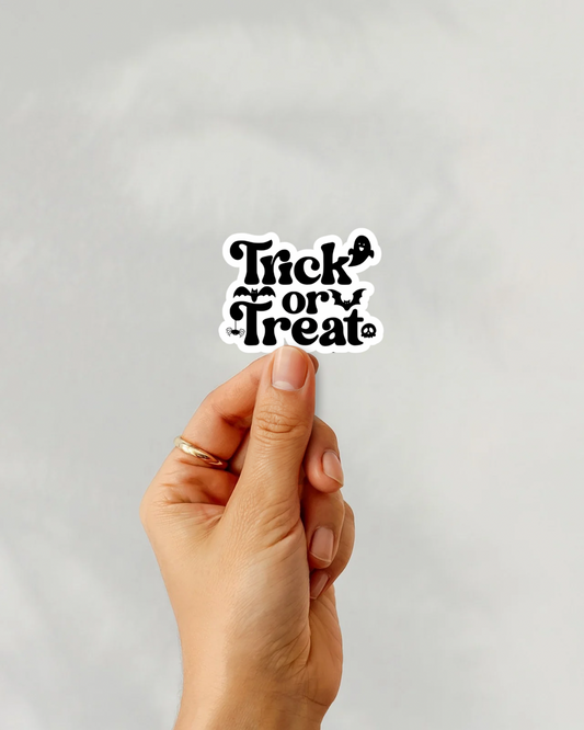 Trick Or Treat Vinyl Sticker