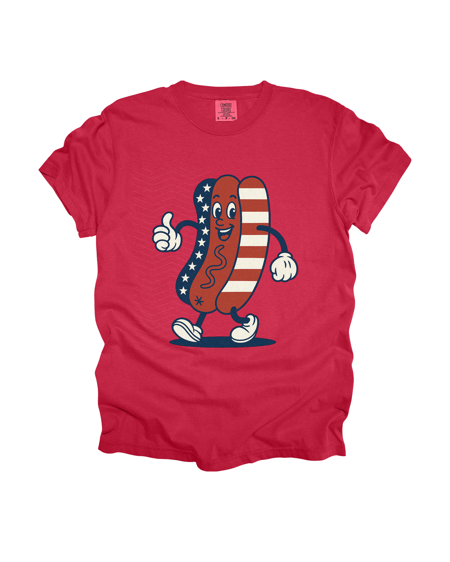 Patriotic Hot Dog Adult Tee