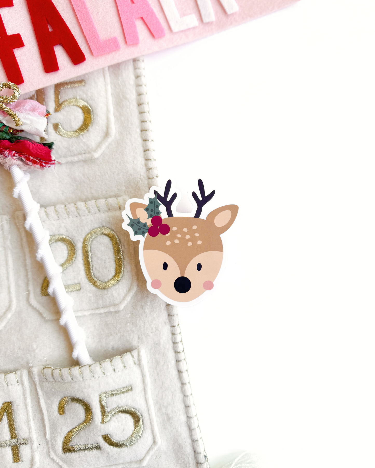 Christmas Reindeer Vinyl Sticker