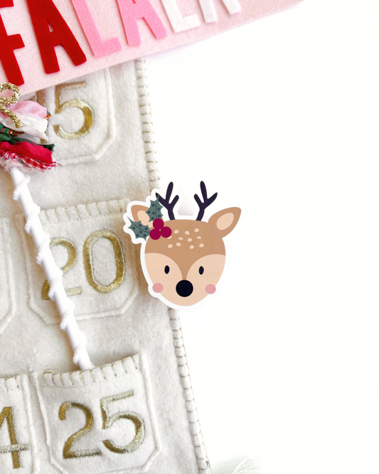 Christmas Reindeer Vinyl Sticker