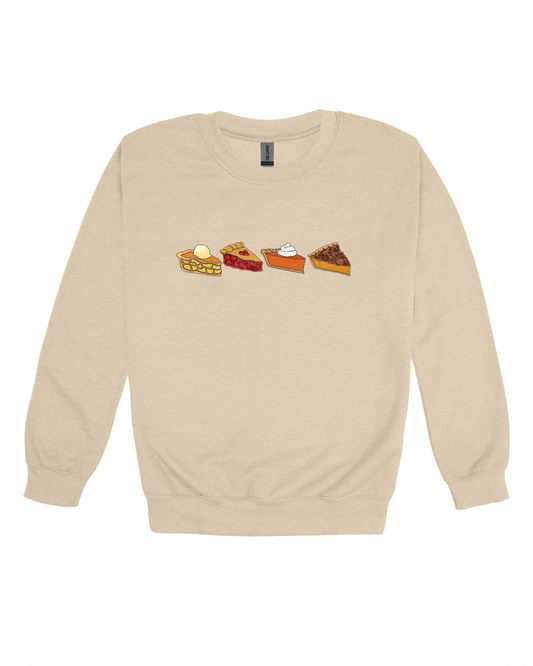 Thanksgiving Pies Adult Sweatshirt