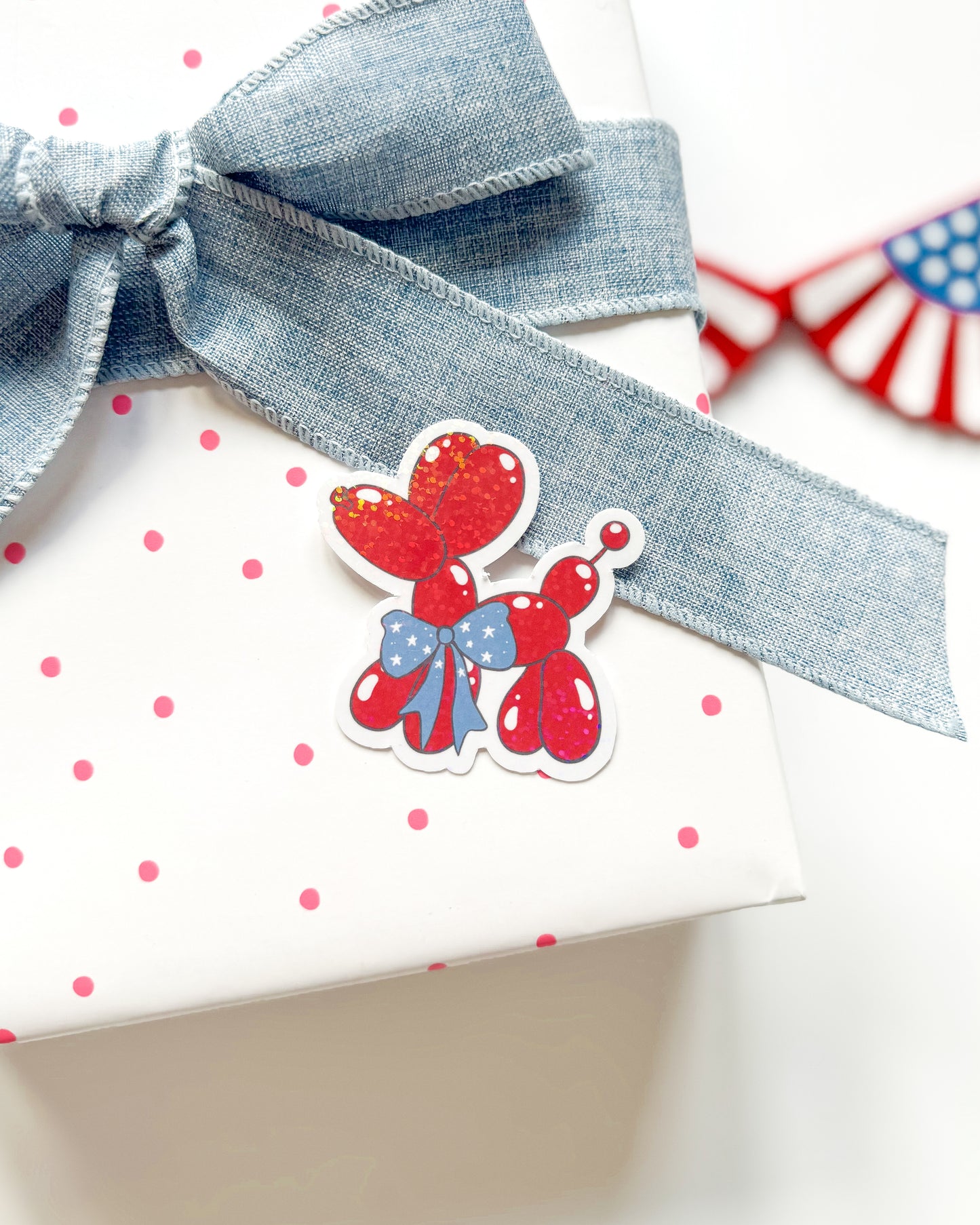 Balloon Animal Dog Vinyl Sticker