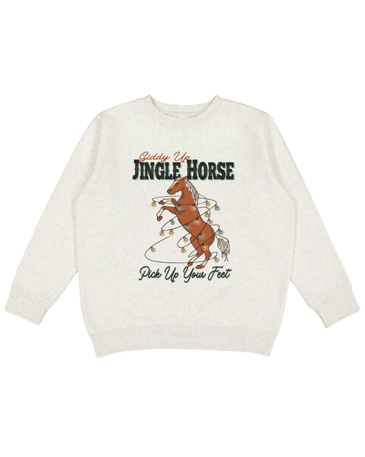 Giddy Up Jingle Horse Adult Sweatshirt