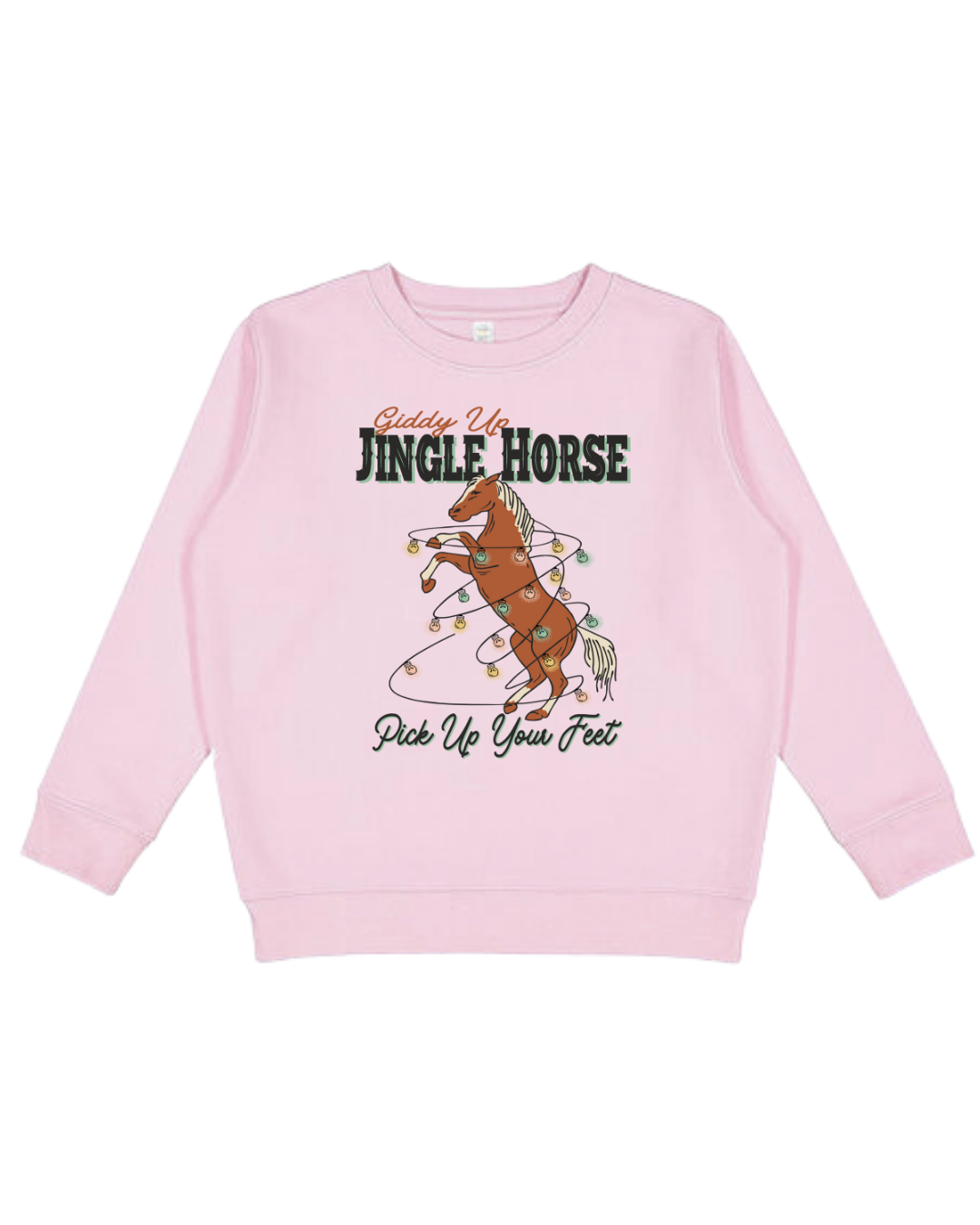 Giddy Up Jingle Horse Youth Sweatshirt