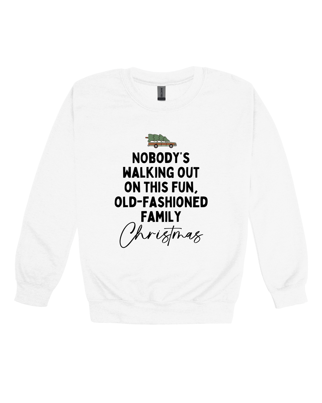 Old-Fashioned Family Christmas Adult Sweatshirt