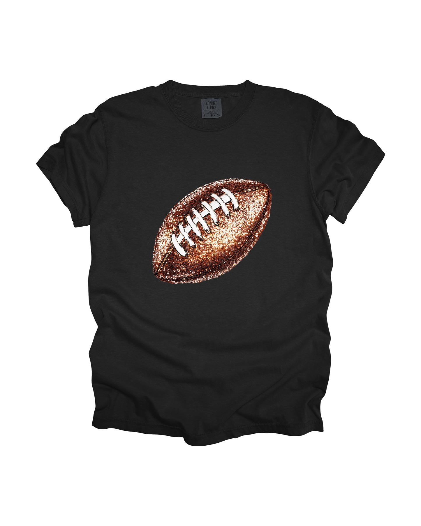 Sequin Football Adult Tee