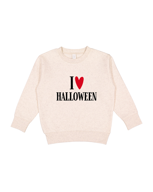I Love Halloween Toddler Sweatshirt