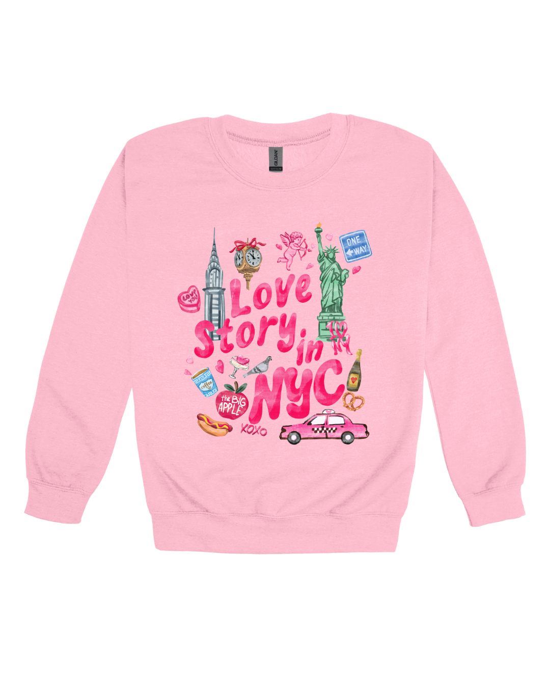 Love Story In NYC Adult Sweatshirt
