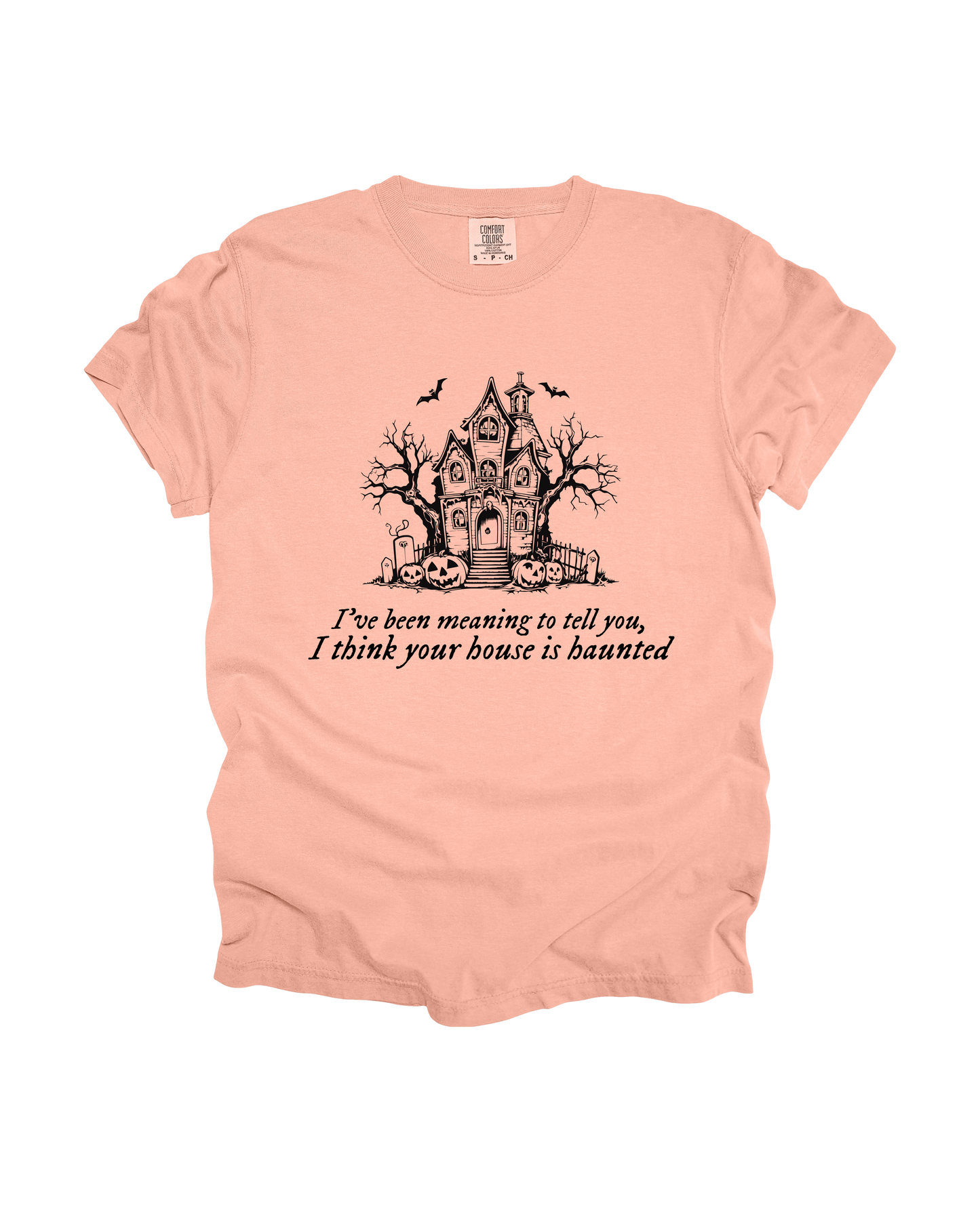 I Think Your House Is Haunted Adult Tee