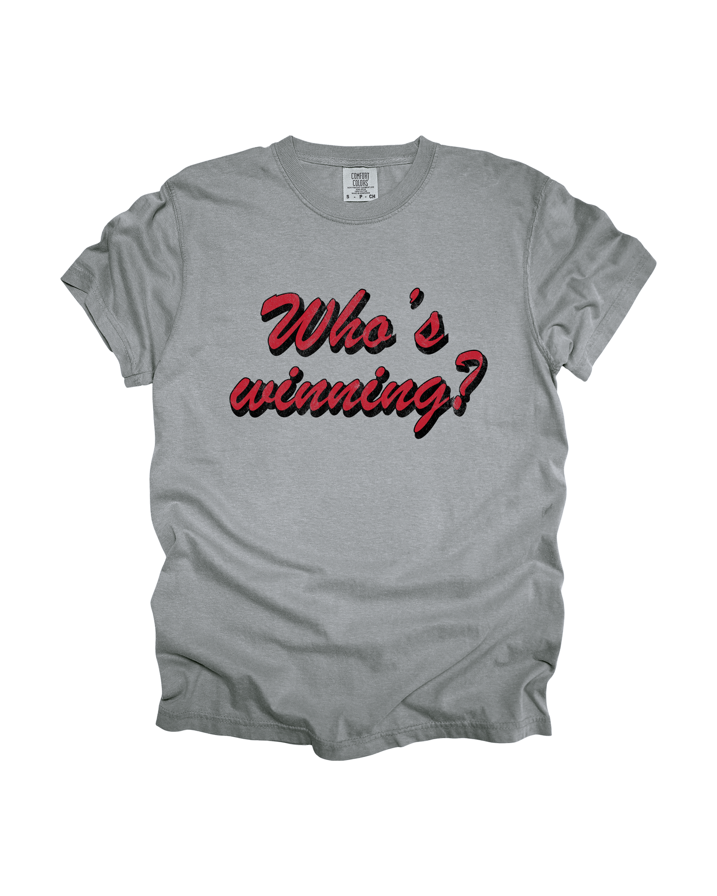 Who's Winning Adult Tee