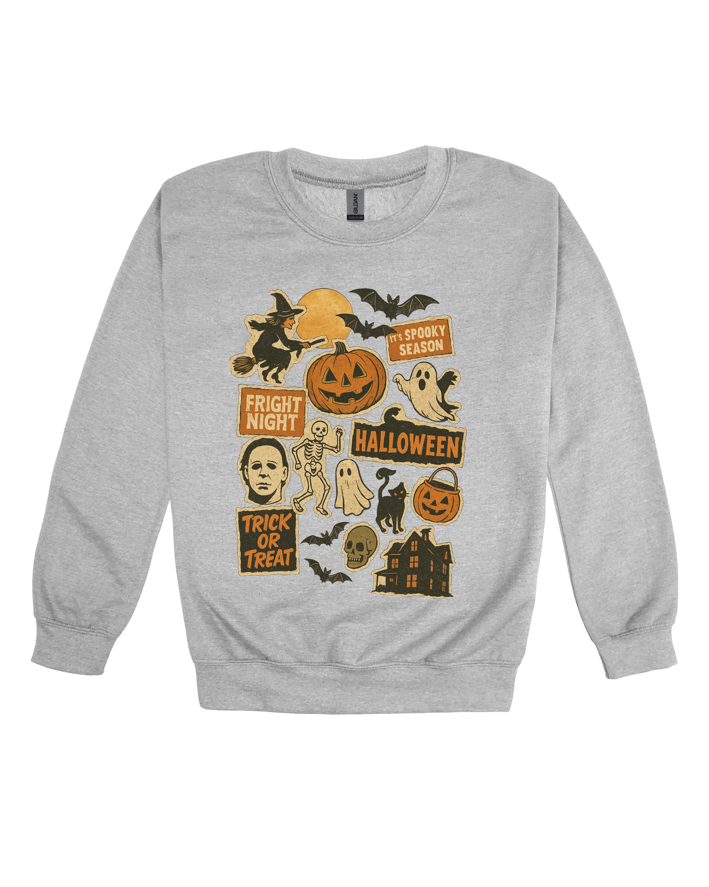 Vintage Halloween Charms Adult Sweatshirt