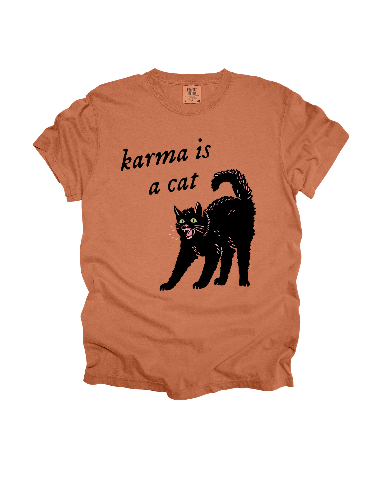 Karma Is A Cat Adult Tee