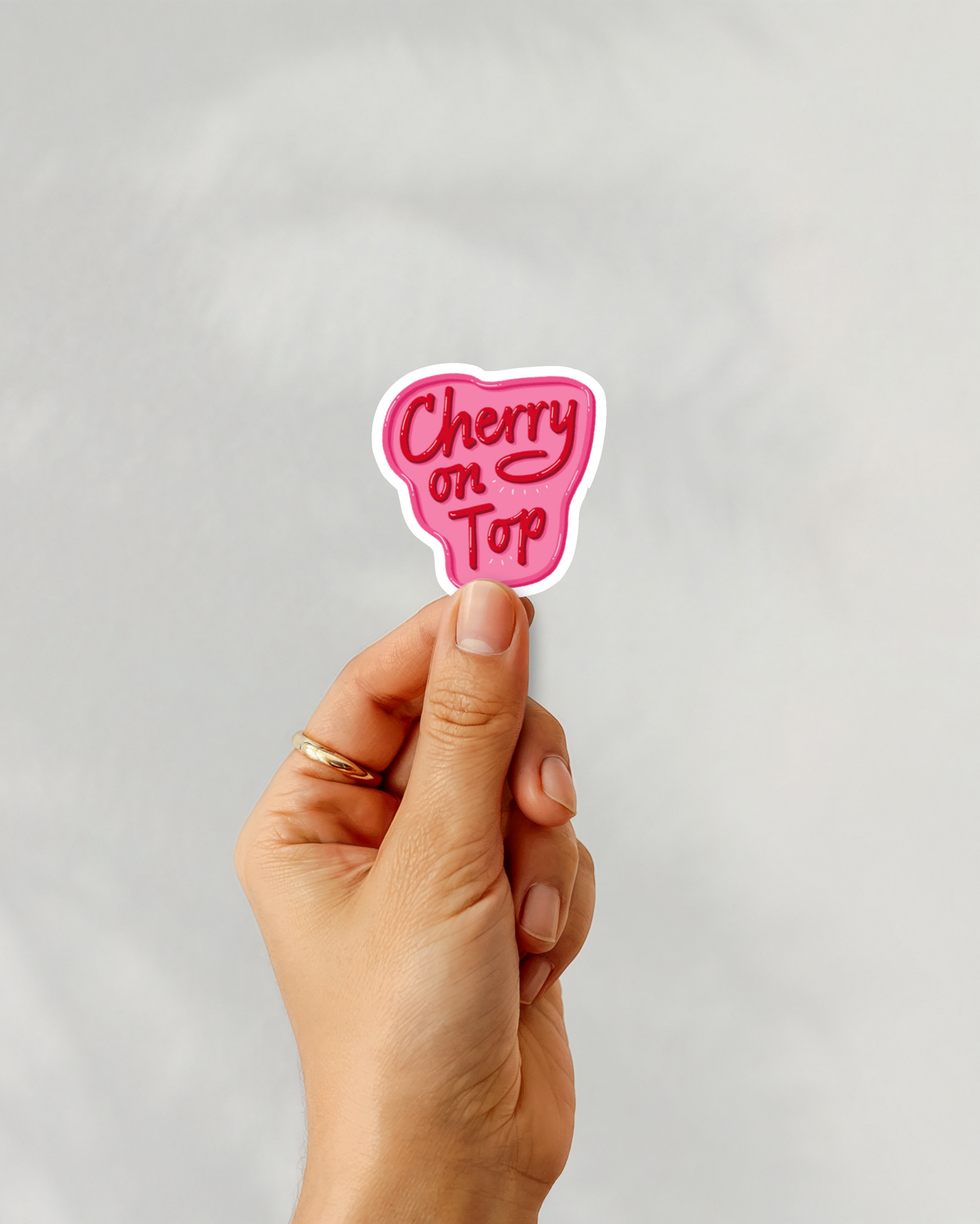 Cherry On Top Vinyl Sticker
